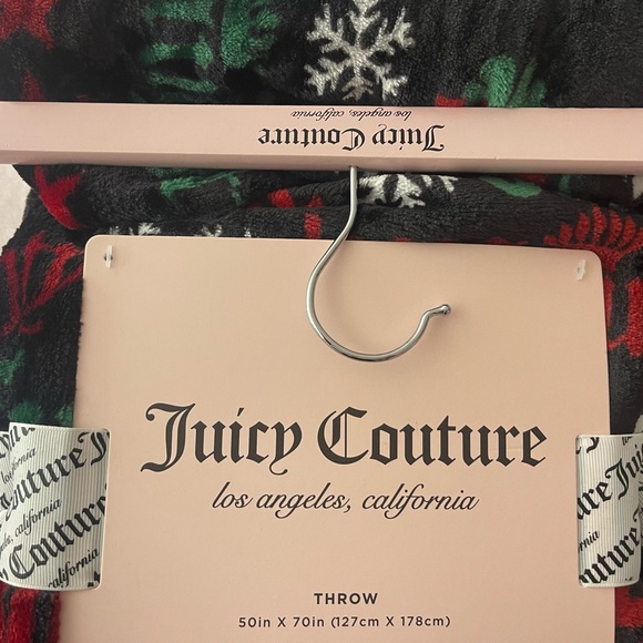 Juicy Couture 2019 Christmas Naughty or Nice Throw Blanket - Rare